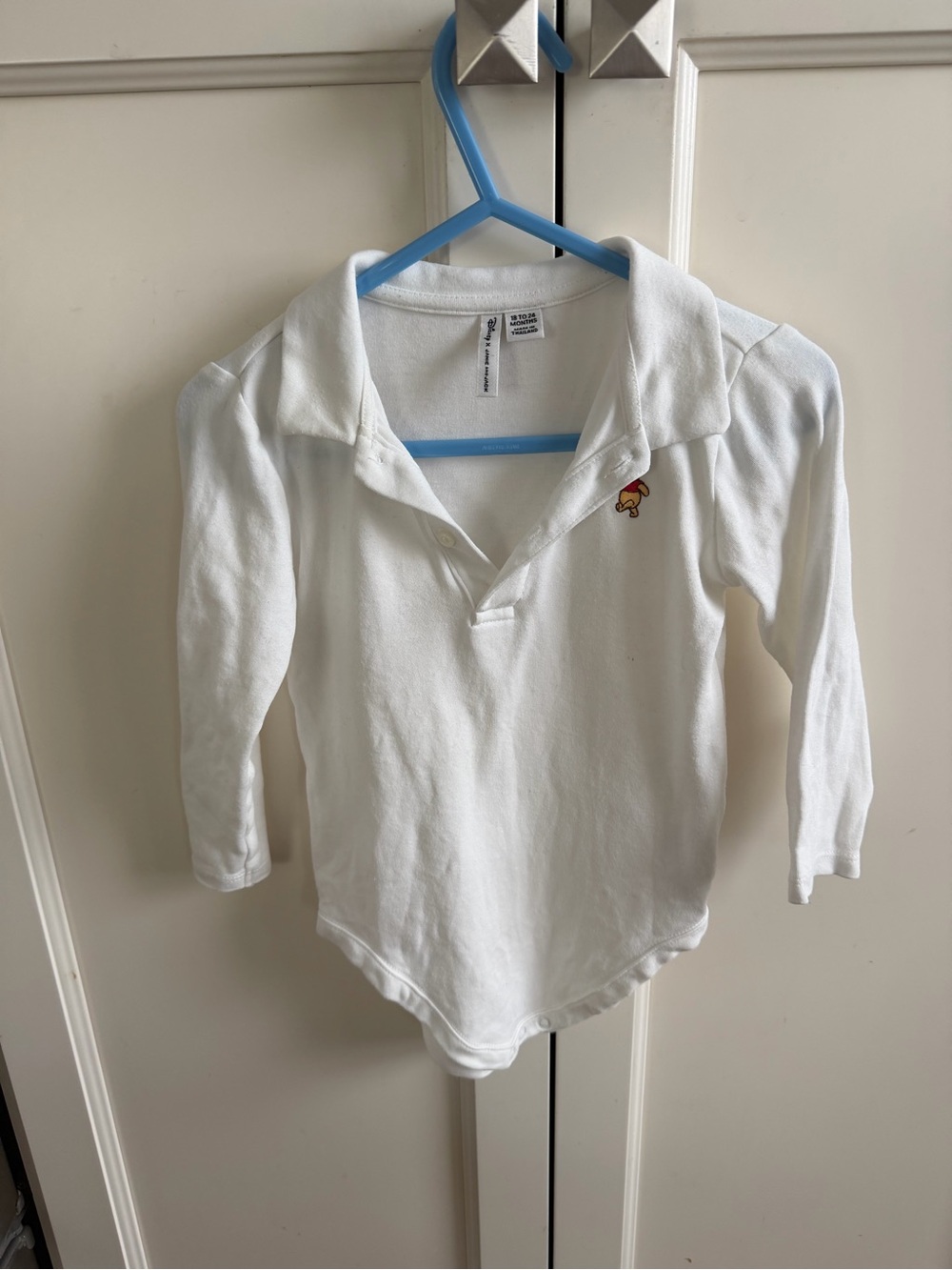 Janie and Jack 18-24m Winnie the Pooh Long-Sleeve Polo Bodysuit